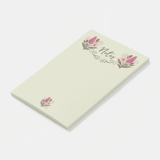 Chic Floral Post-it Notes for everyday use (Incliné)