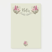 Chic Floral Post-it Notes for everyday use (Devant)