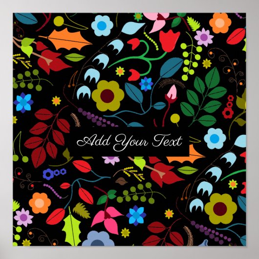 Chic Floral Poster (Voorkant)