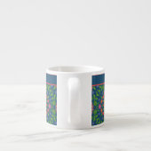 Chic Floral Rangoli Deep Blue Espresso Match Kop (Achterkant)