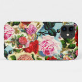   Chic Floral Roos Garden Collage Case-Mate iPhone Case (Achterkant (horizontaal))