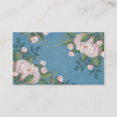 Chic Floral Roze Roze Professional Visitekaartje (Achterkant)