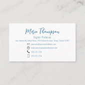 Chic Floral Roze Roze Professional Visitekaartje (Voorkant)