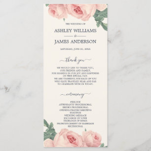 Chic Floral  Roze Roze Roos Wit Bind Programma