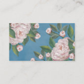 Chic Floral  stijlvol Roos Professional Visitekaartje (Achterkant)