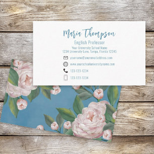 Chic Floral stijlvol Roos Professional Visitekaartje