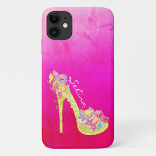Chic Floral Stilettos High Hiel Pump Personated iPhone 11 Hoesje
