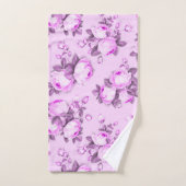 Chic floral violet rose (Serviette à main)