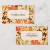 Chic Floral Visitekaartjes (Voorkant / Achterkant)