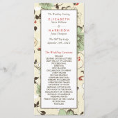  Chic Floral Wedding Programma (Voorkant)