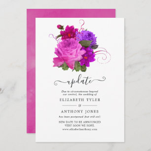  Chic Floral Wedding Update Kaart