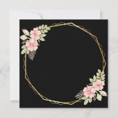 Chic Floral Wreath Bachelorette Party Invitation (Dos)