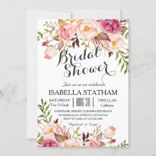 Chic Floral Wreath Rustic Vrijgezellenfeest2 Kaart