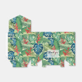 Chic Flowers Palms Monstera Bedankdoosjes (Uitgevouwen)