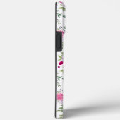 Chic Flowers Roze en rood Botanisch Stijlvol Case-Mate iPhone Case (Achterkant / Rechts)