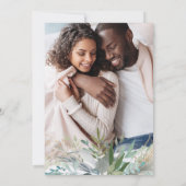 Chic Foliage | Fotobruiloft Save The Date (Achterkant)