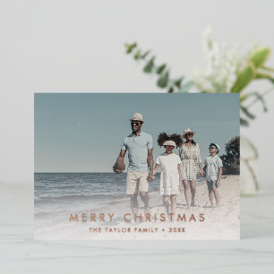 Chic Folie Prettig Kerstjaar Overzicht 2 Foto Feestdagenkaart