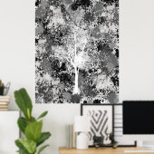 Chic Forest Abstract Poster (Thuiskantoor)