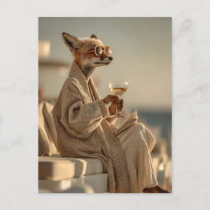 Chic Fox Relaxen in stijl Briefkaart