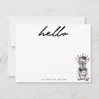 Chic French Bulldog Frenchie Love Royal Stationery