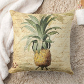 Chic French Calligraphy and  Pineapple Kussen (Deken)