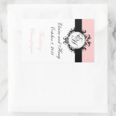 Chic French Monogrammen Damask Champagne Labels (Tas)