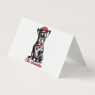 Chic Frenchie: Stijlvol Frans Bulldog Design voor Visitekaartjes