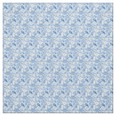 Chic Fun Blauw en Wit Paisley Stof (Swatch)