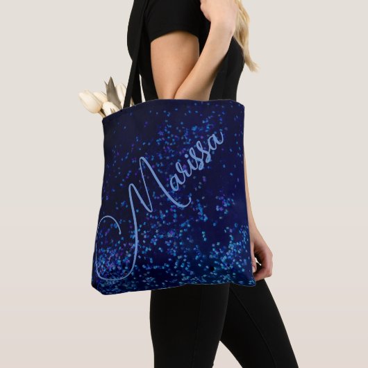 Chic Fun, speciaal aangepast blauw Confetti Tas (Dichtbij)