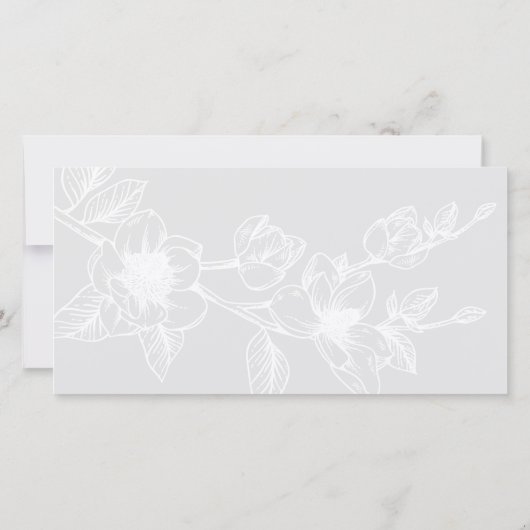 Chic Funeral Merci note | Marine Magnolia (Dos)