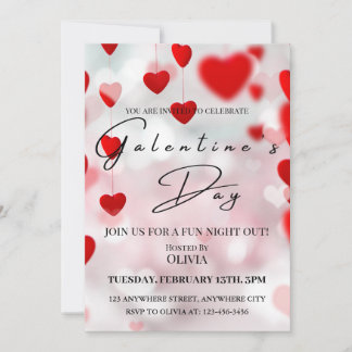 Chic Galentine's Day Celebration Carte d'invitatio