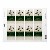 Chic Gardenia Mini Étiquettes de vin (Feuille entière)