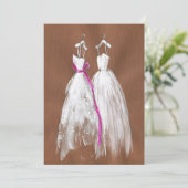 Chic Gay Lesbian Save the Date (Staand voorkant)