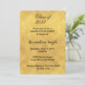 Chic Geel Goud Afstuderen Uw Foto Kaart (Staand voorkant)