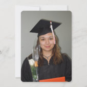 Chic Geel Goud Afstuderen Uw Foto Kaart (Achterkant)