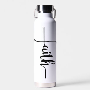Chic Gelofs Kruis Schrift Waterfles