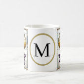 Chic Geometric Food & Monogram Coffee Mug (Centre)