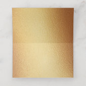 Chic Geometric Gold Foil Floral Wedding (Binnenkant ongevouwen)