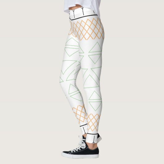 Chic Geometric Pattern Print Leggings (Links)