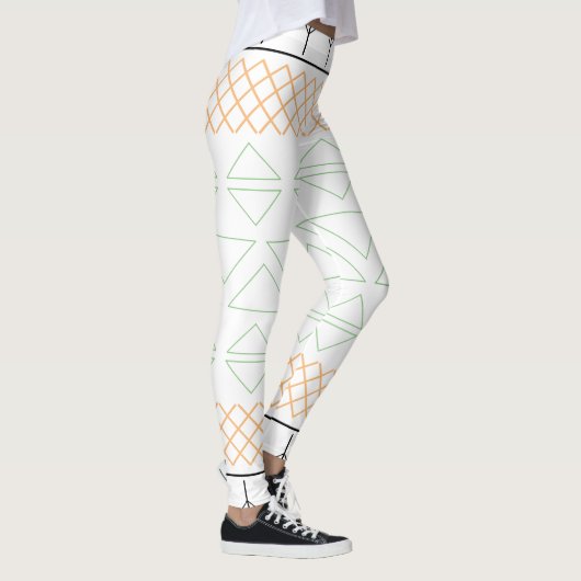 Chic Geometric Pattern Print Leggings (Rechts)