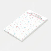 Chic Geometric Triangle en Swirls Teacher's Post-it® Notes (Schuin)
