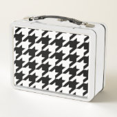 chic geometrisch zwart-wit geluidsdieptepatroon (Achterkant)