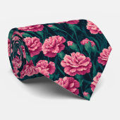 Chic Gifts For Father Carnation Floral Stropdas (Opgerold)