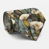 Chic Gifts For Husband Calla Lilies Stropdas (Opgerold)