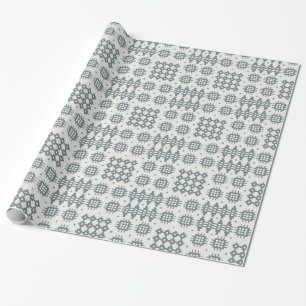 Chic Giftwrap: Welsh Tapestry Pattern, Grey Cadeaupapier