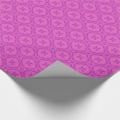 Chic Giftwrap Welsh Tapestry Pattern Pink, Magenta Cadeaupapier (Hoek)