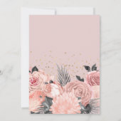 Chic Girly 40th Surprise Birthday Party Kaart (Achterkant)