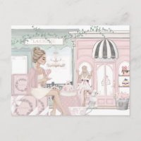 Chic Girly Best Friends French Bakery Tea Shop