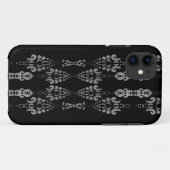 Chic Girly Black en White Ornamental Pattern Case-Mate iPhone Case (Achterkant (horizontaal))
