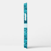 Chic Girly Blue Glitter Name Design Case-Mate iPhone Case (Achterkant / Rechts)